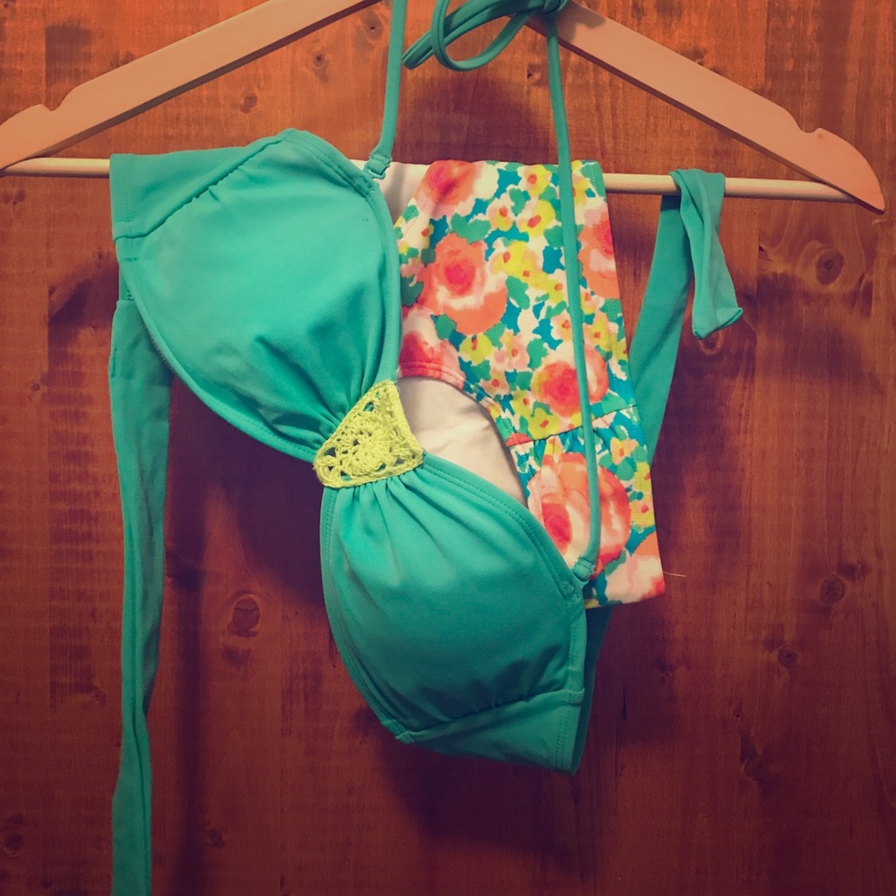 Colorful Aerie bikini S top and XS bottom